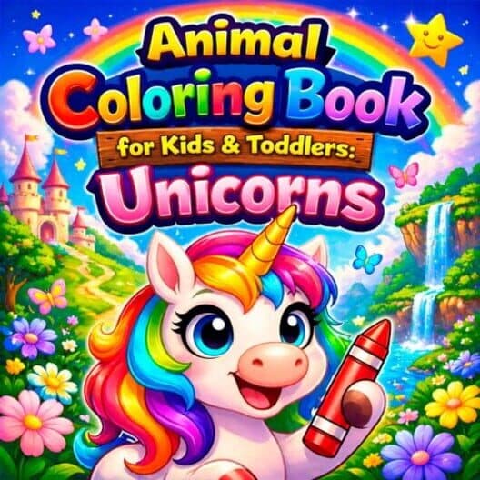 Обложка Animal Coloring Book for Kids & Toddlers: Unicorns