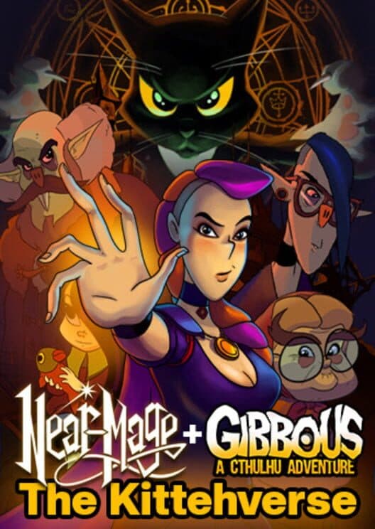 Обложка Near-Mage + Gibbous: The Kittehverse