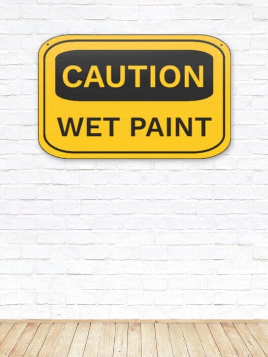 Обложка Caution Wet Paint