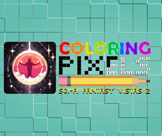 Обложка Coloring Pixels: Sci-Fi Fantasy Vistas 2 Pack