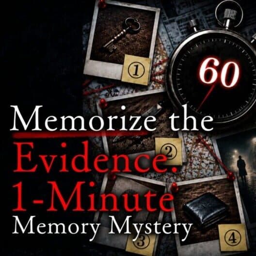 Обложка Memorize the Evidence: 1-Minute Memory Mystery