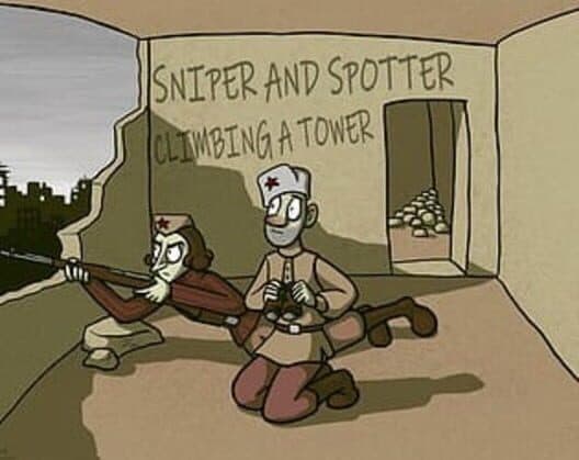 Обложка Sniper and Spotter Climbing a Tower