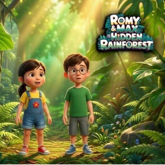 Обложка Romy & Max and the Hidden Rainforest