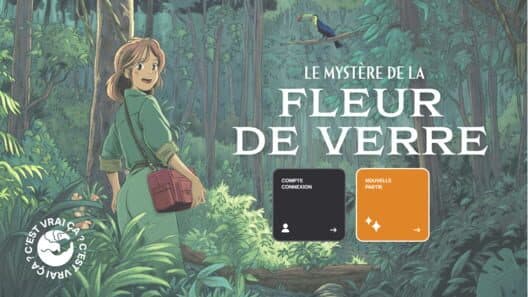 Обложка Le Mystère de la fleur de verre