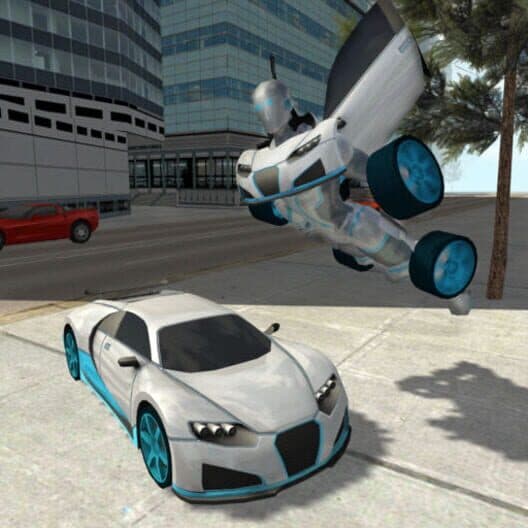 Обложка Flying Car Robot Flight Drive Simulator Game 2017