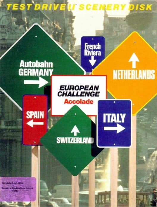 Обложка Test Drive II: Scenery Disk - European Challenge