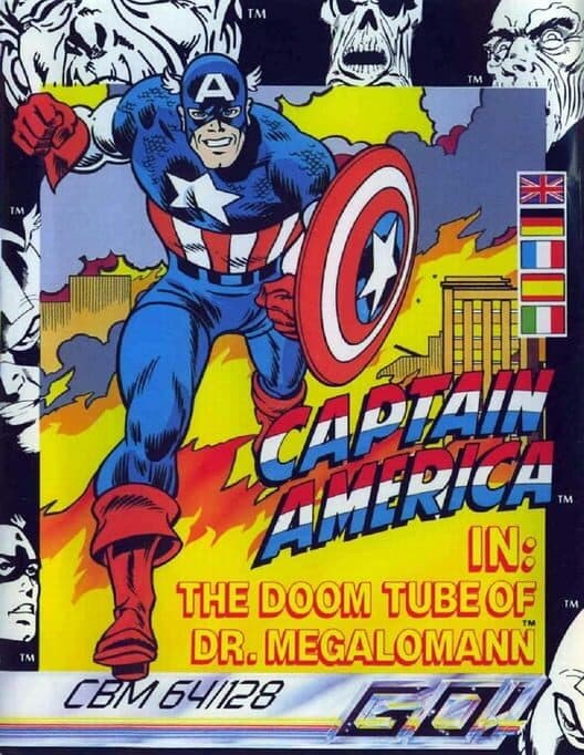 Обложка Captain America in: The Doom Tube of Dr. Megalomann