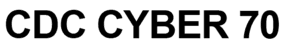Логотип CDC Cyber 70
