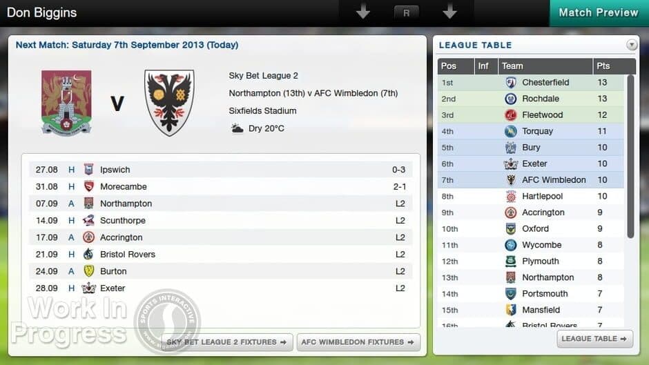 Скриншот 1 из Football Manager Classic 2014