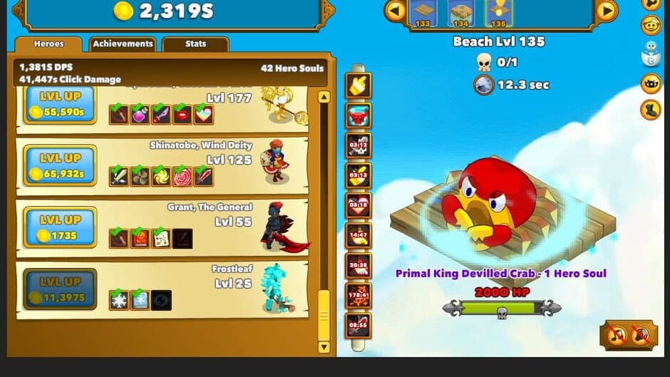 Скриншот 2 из Clicker Heroes