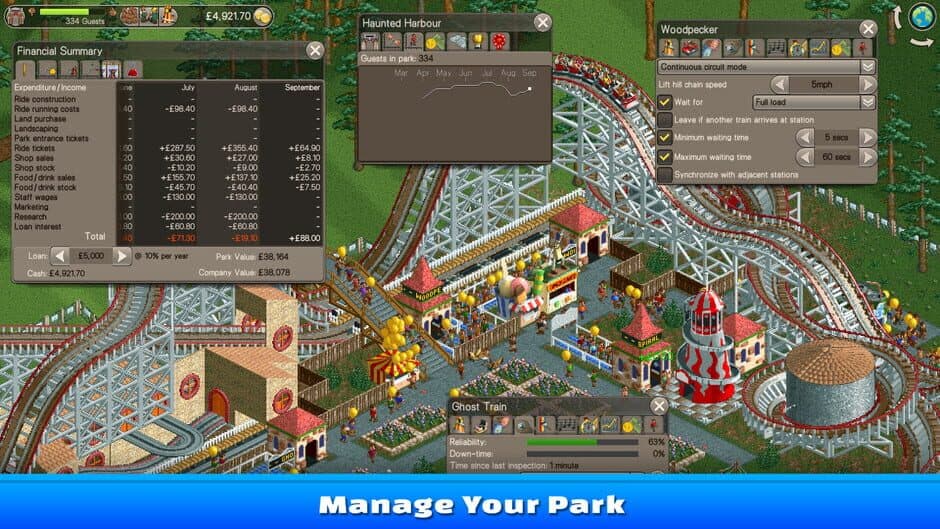 Скриншот 6 из RollerCoaster Tycoon Classic