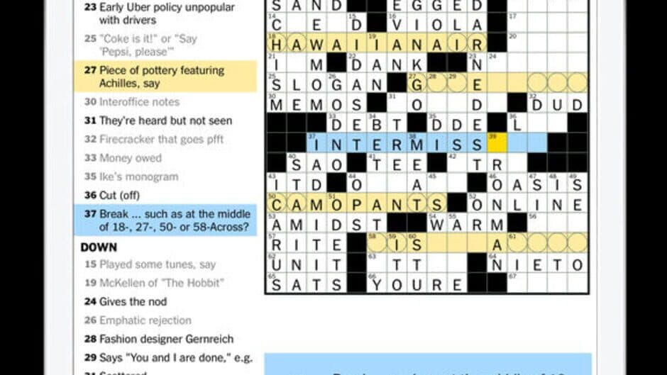 Скриншот 4 из New York Times Crossword