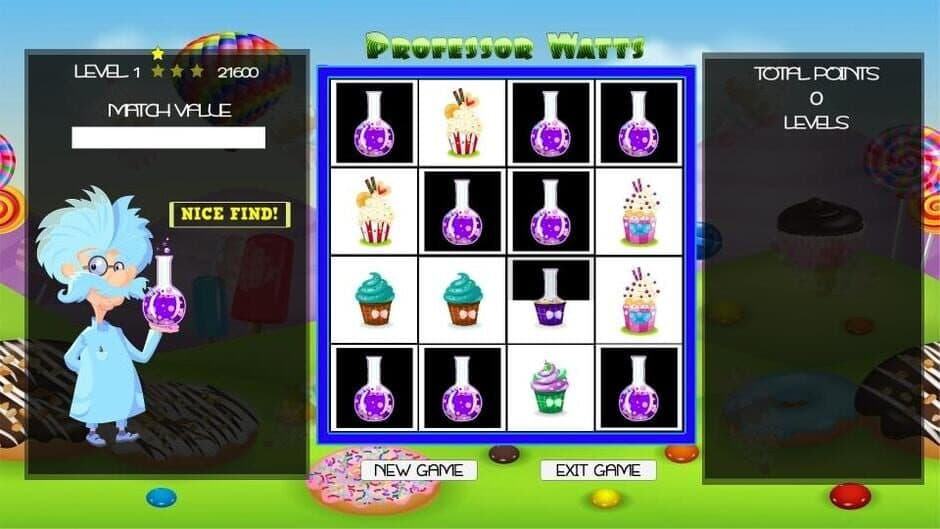 Скриншот 4 из Professor Watts Memory Match: Yummy Cupcakes
