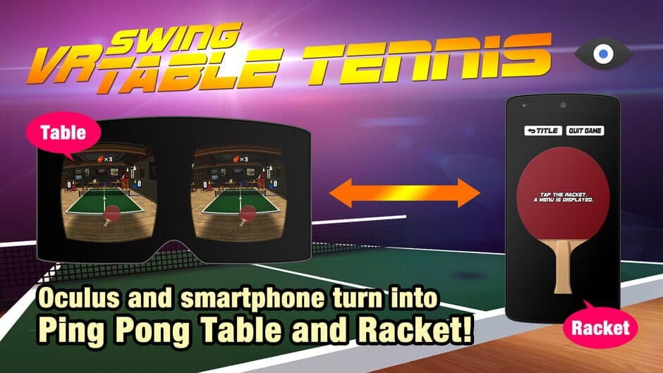 Скриншот 1 из VR Swing Table Tennis Oculus