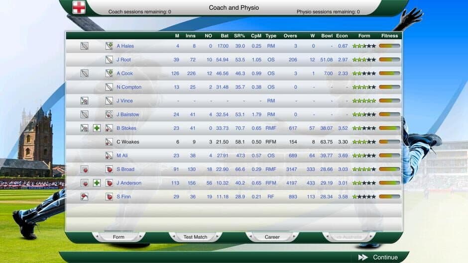 Скриншот 2 из Cricket Captain 2016