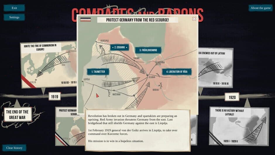 Скриншот 2 из Comrades and Barons: Solitaire of Bloody 1919