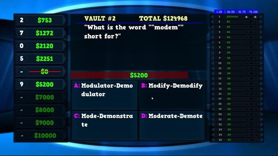 Скриншот 1 из Trivia Vault: Technology Trivia Deluxe