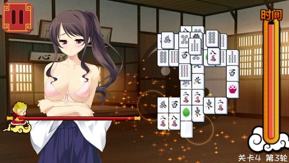 Скриншот 4 из Měishàonǚ Mahjong Jiēlóng