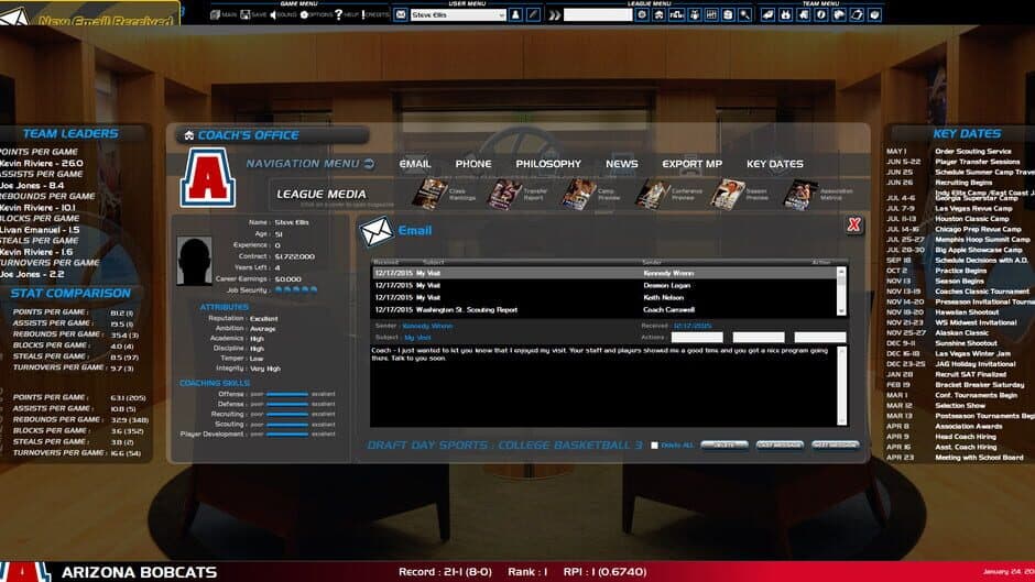 Скриншот 4 из Draft Day Sports College Basketball 3