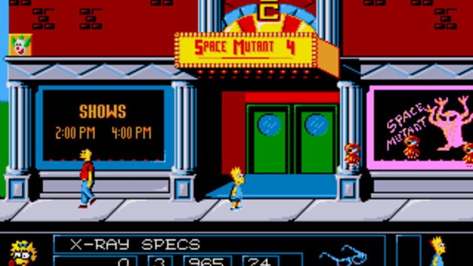 Скриншот 1 из The Simpsons: Bart vs. The Space Mutants