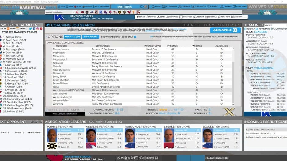 Скриншот 4 из Draft Day Sports: College Basketball 2018