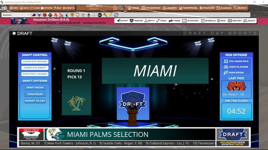 Скриншот 4 из Draft Day Sports: Pro Football 2018