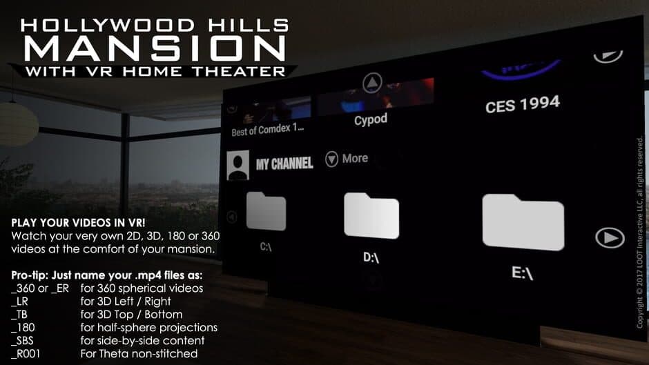 Скриншот 3 из Hollywood Hills Mansion (With VR Home Theater)