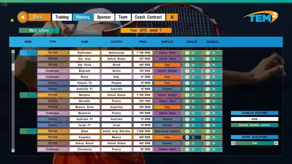 Скриншот 3 из Tennis Elbow Manager 2