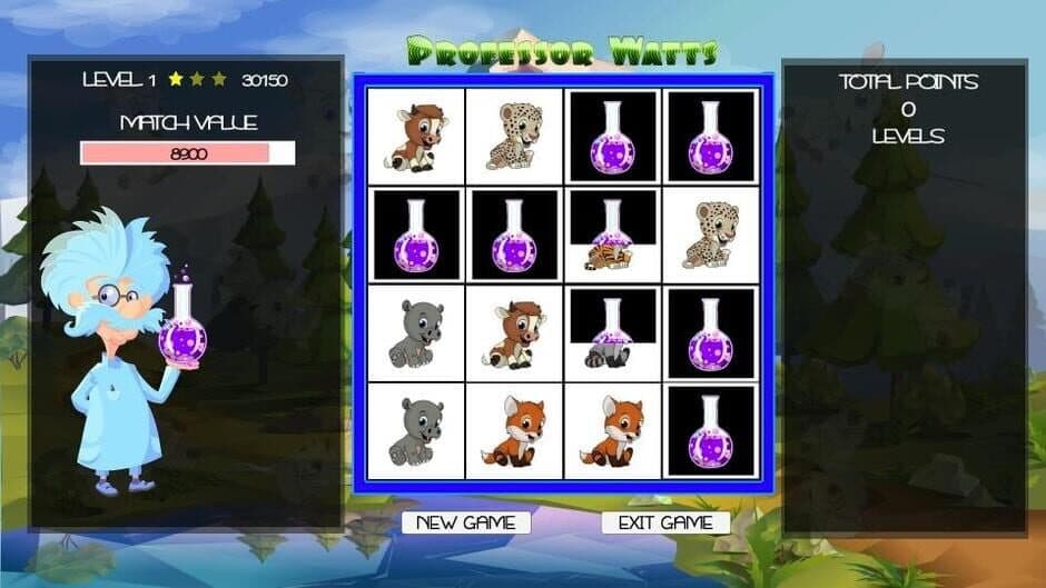 Скриншот 1 из Professor Watts Memory Match: Cute Animals