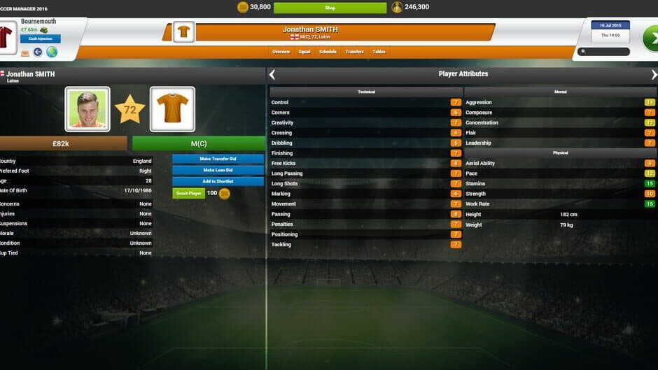 Скриншот 4 из Soccer Manager 2016