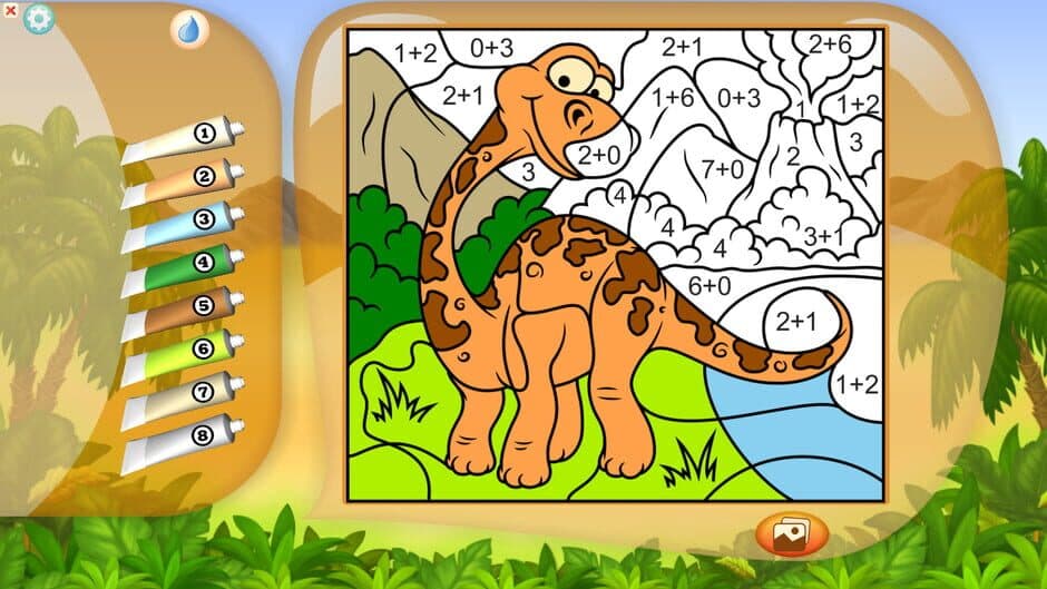 Скриншот 2 из Color by Numbers - Dinosaurs