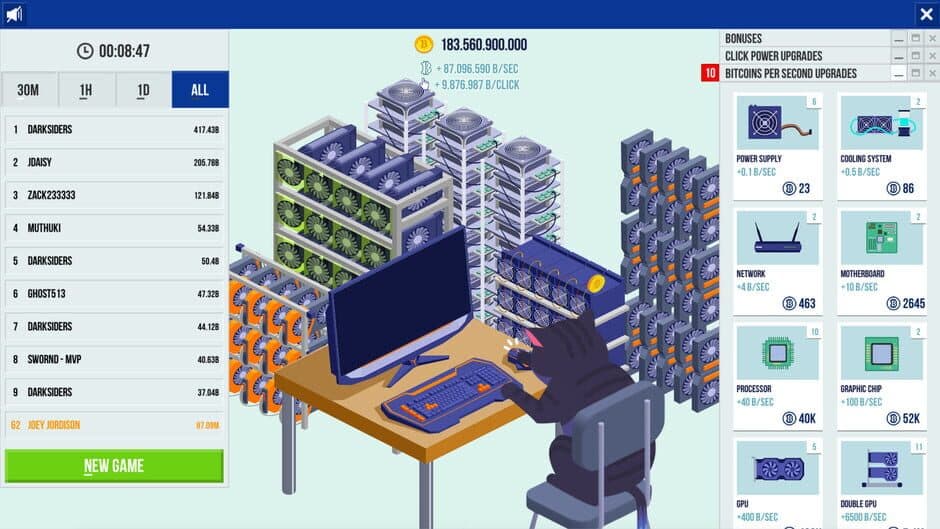 Скриншот 1 из Cryptocurrency Clicker