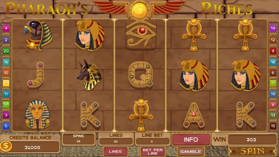 Скриншот 3 из Slots - Pharaoh's Riches