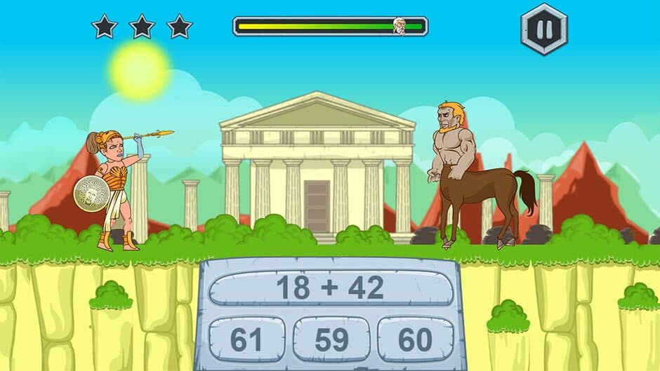 Скриншот 1 из Zeus vs Monsters: Math Game for Kids
