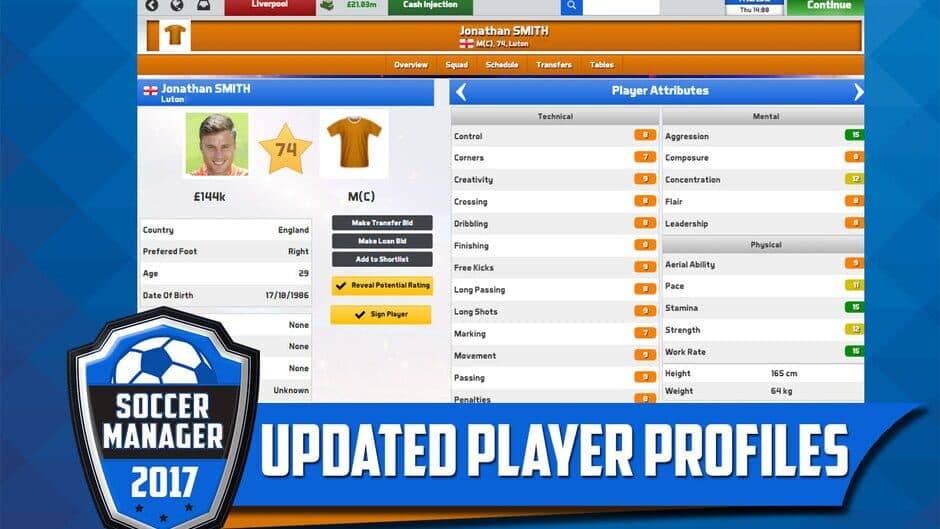 Скриншот 4 из Soccer Manager 2017