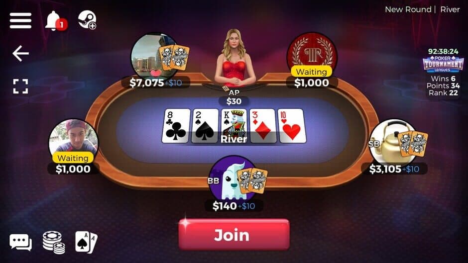 Скриншот 1 из Downtown Casino: Texas Hold'em Poker