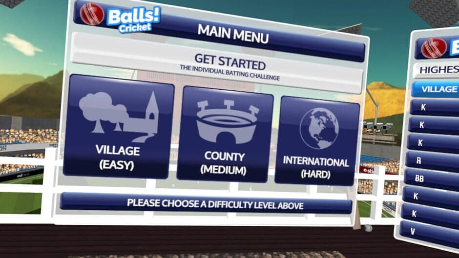 Скриншот 3 из Balls! Virtual Reality Cricket
