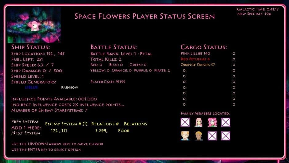 Скриншот 1 из Space Flowers