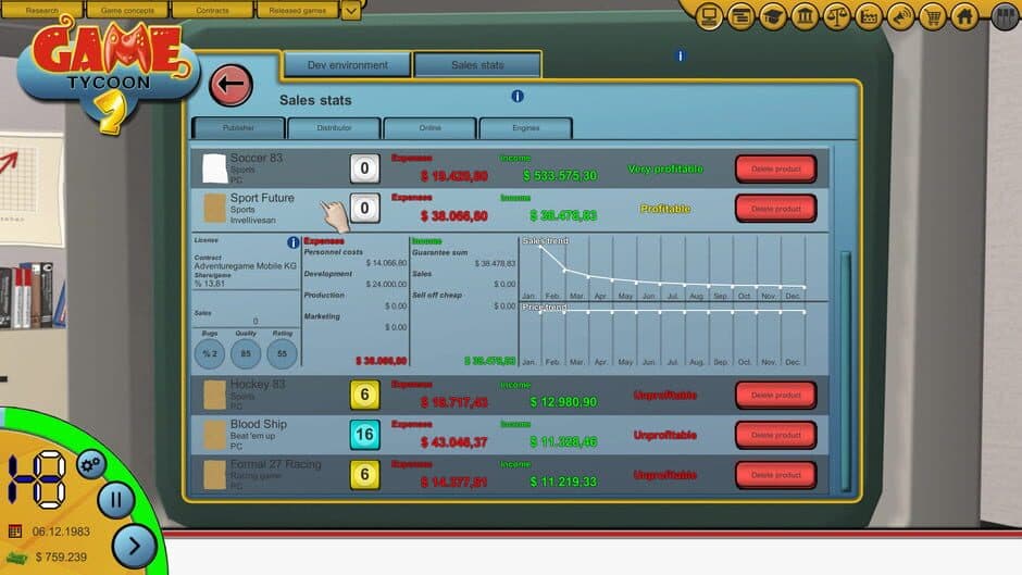 Скриншот 2 из Game Tycoon 2