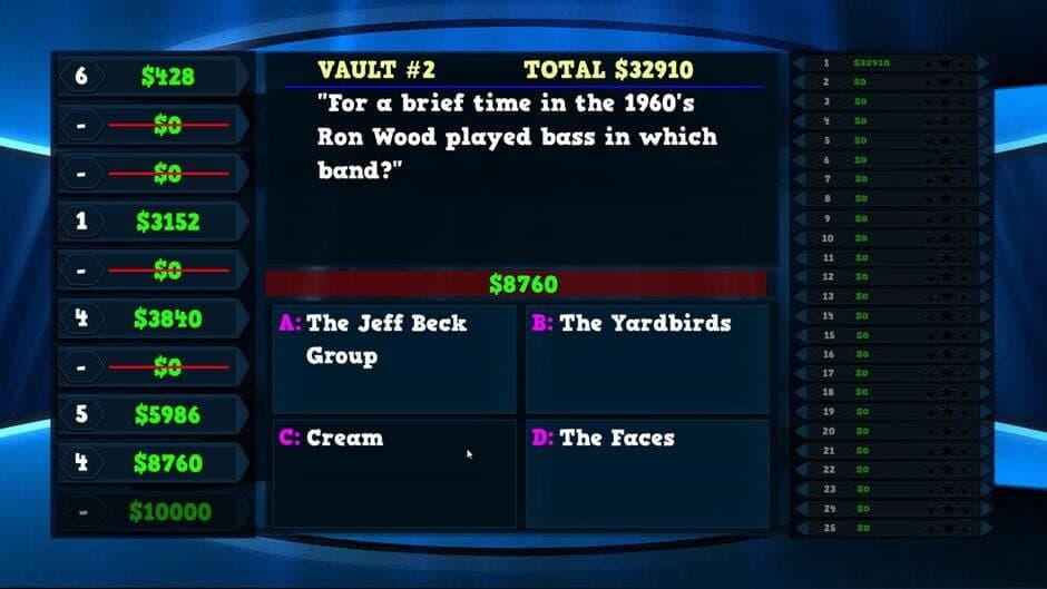 Скриншот 4 из Trivia Vault: Classic Rock Trivia 2