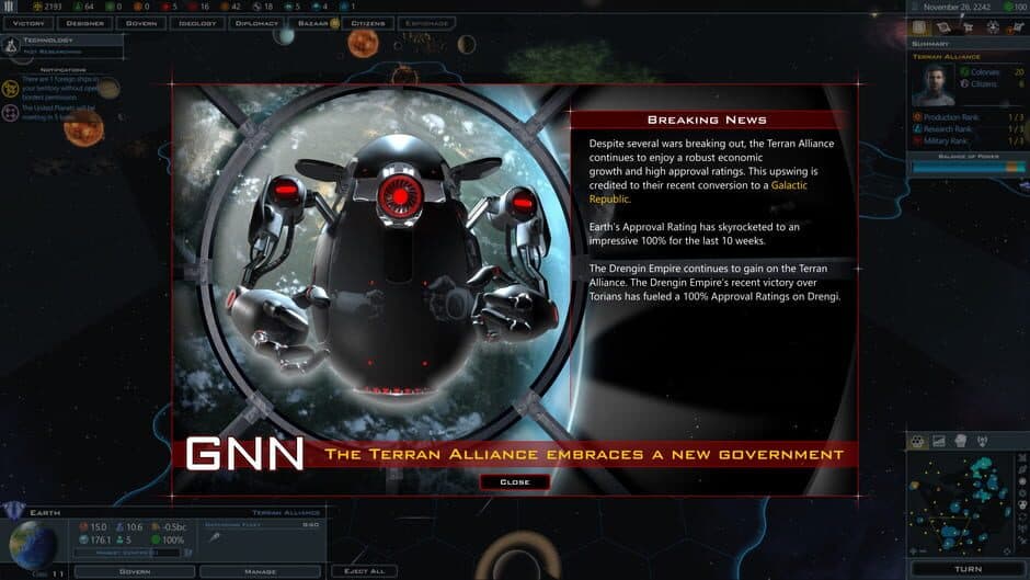 Скриншот 5 из Galactic Civilizations III: Intrigue