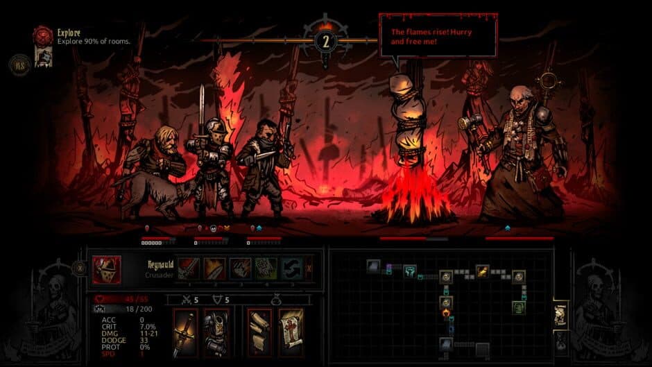 Скриншот 2 из Darkest Dungeon: Crimson Edition
