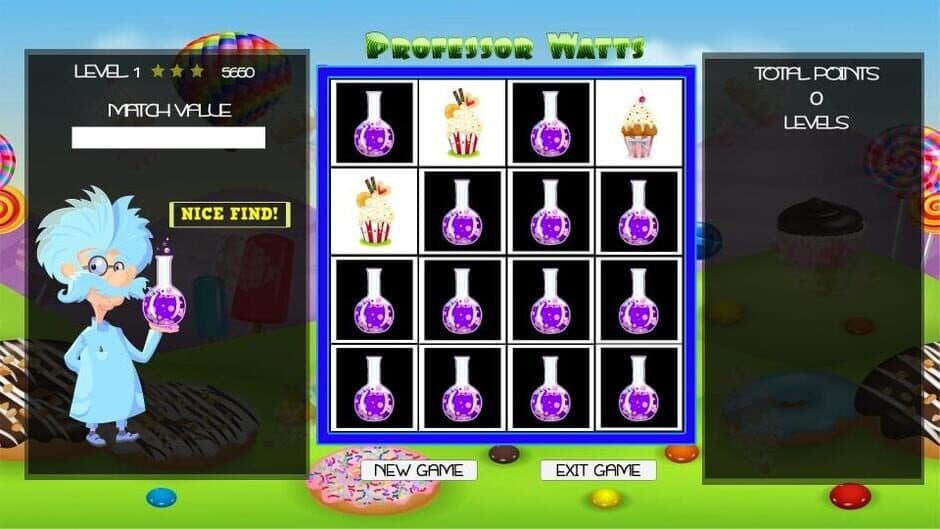 Скриншот 3 из Professor Watts Memory Match: Yummy Cupcakes
