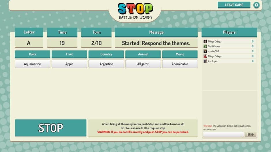Скриншот 3 из Stop Online: Battle of Words