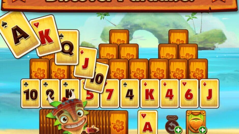 Скриншот 1 из Tiki Solitaire TriPeaks