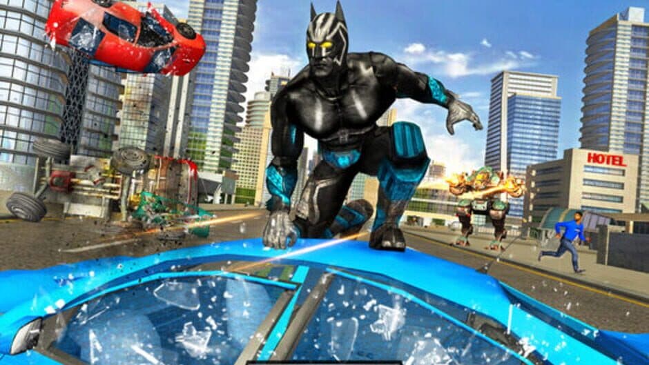 Скриншот 6 из Panther Superhero City Battle