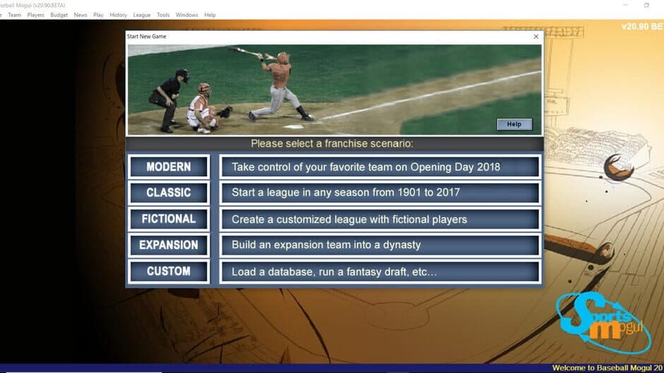 Скриншот 1 из Baseball Mogul 2018