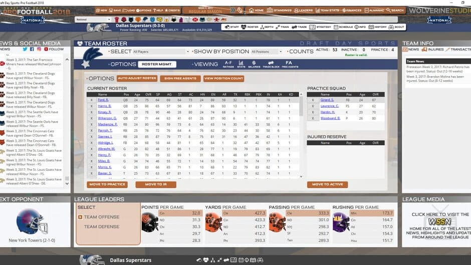 Скриншот 8 из Draft Day Sports: Pro Football 2018