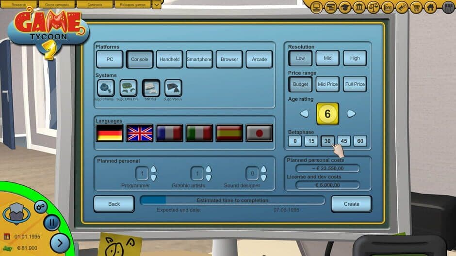 Скриншот 1 из Game Tycoon 2