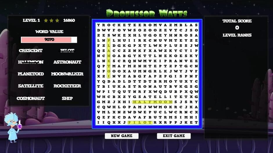 Скриншот 3 из Professor Watts Word Search: Space Voyage